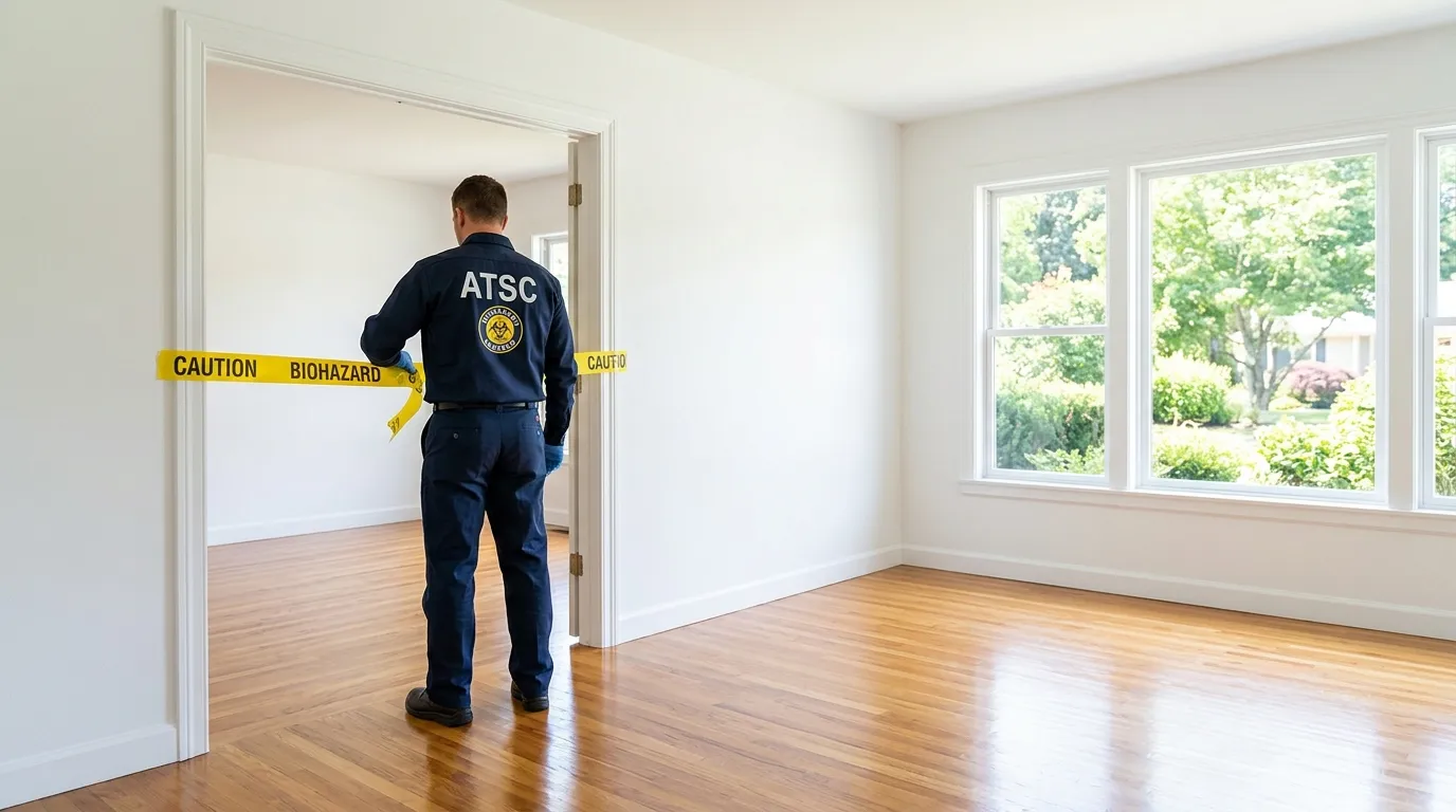 Certified biohazard cleanup crew performing Trauma Scene Cleanup in Sandalfoot Cove