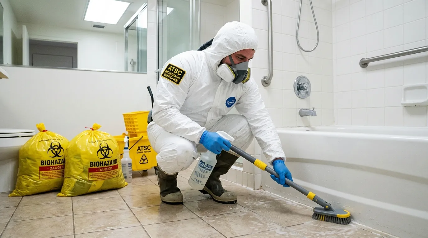 Decontamination equipment deployed for Blood Cleanup in Sandalfoot Cove